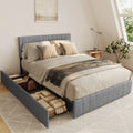 Queen Bed Frame with 4 Storage Drawers T1893