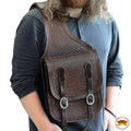 Western Leather Saddle Shoulder Bag R168840