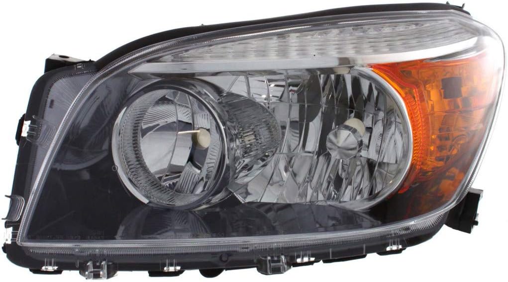 For Toyota RAV4 Headlight 2006 2007 2008 Driver and Passenger Side Pair Clear Lens Black Interior Sport Model B4660