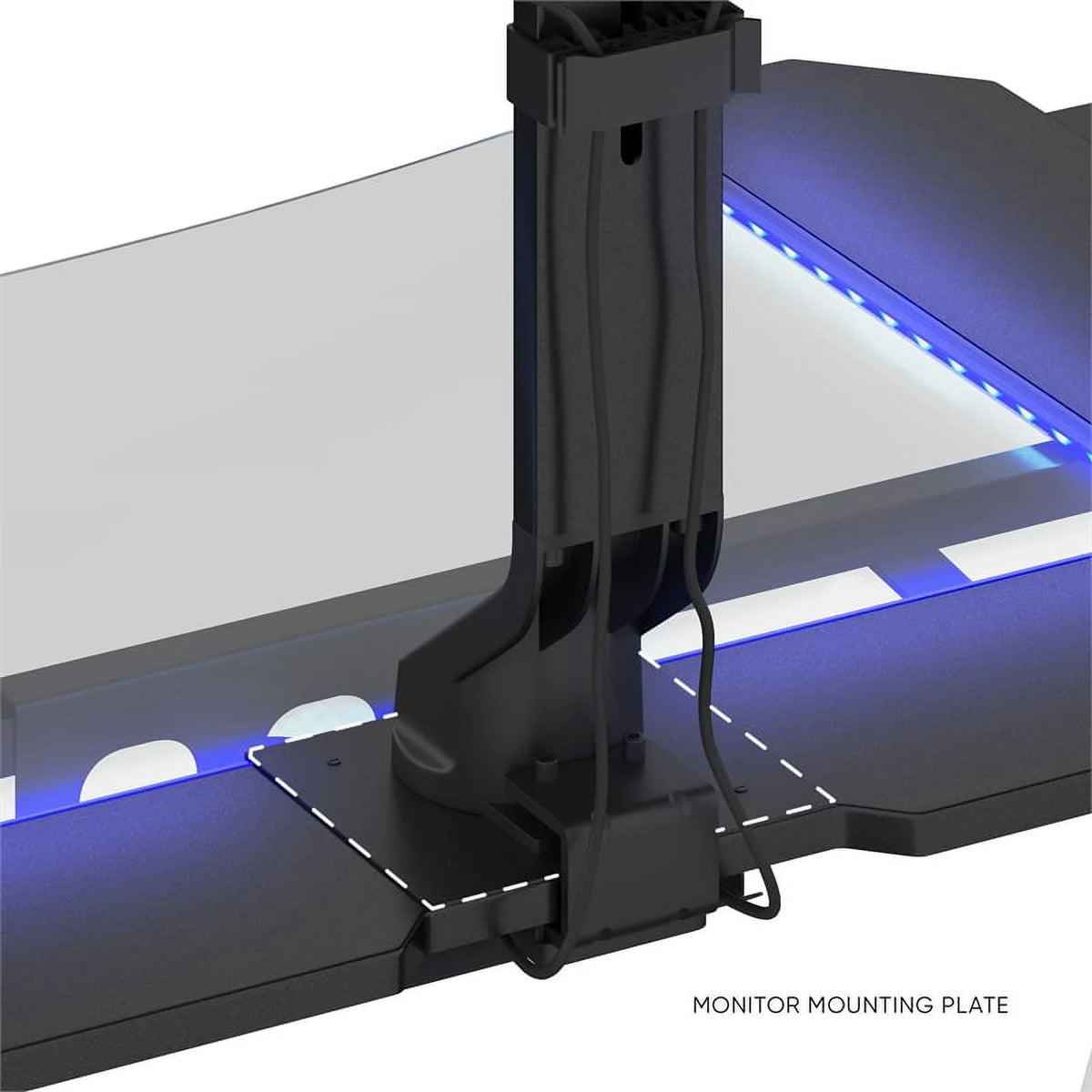 29.72" Gaming Desk with LED Lights W5725
