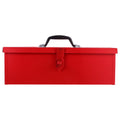 Red Hip Roof Metal Tool Box D6352