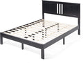 Gray Acacia Wood Queen Bed Platform I74507