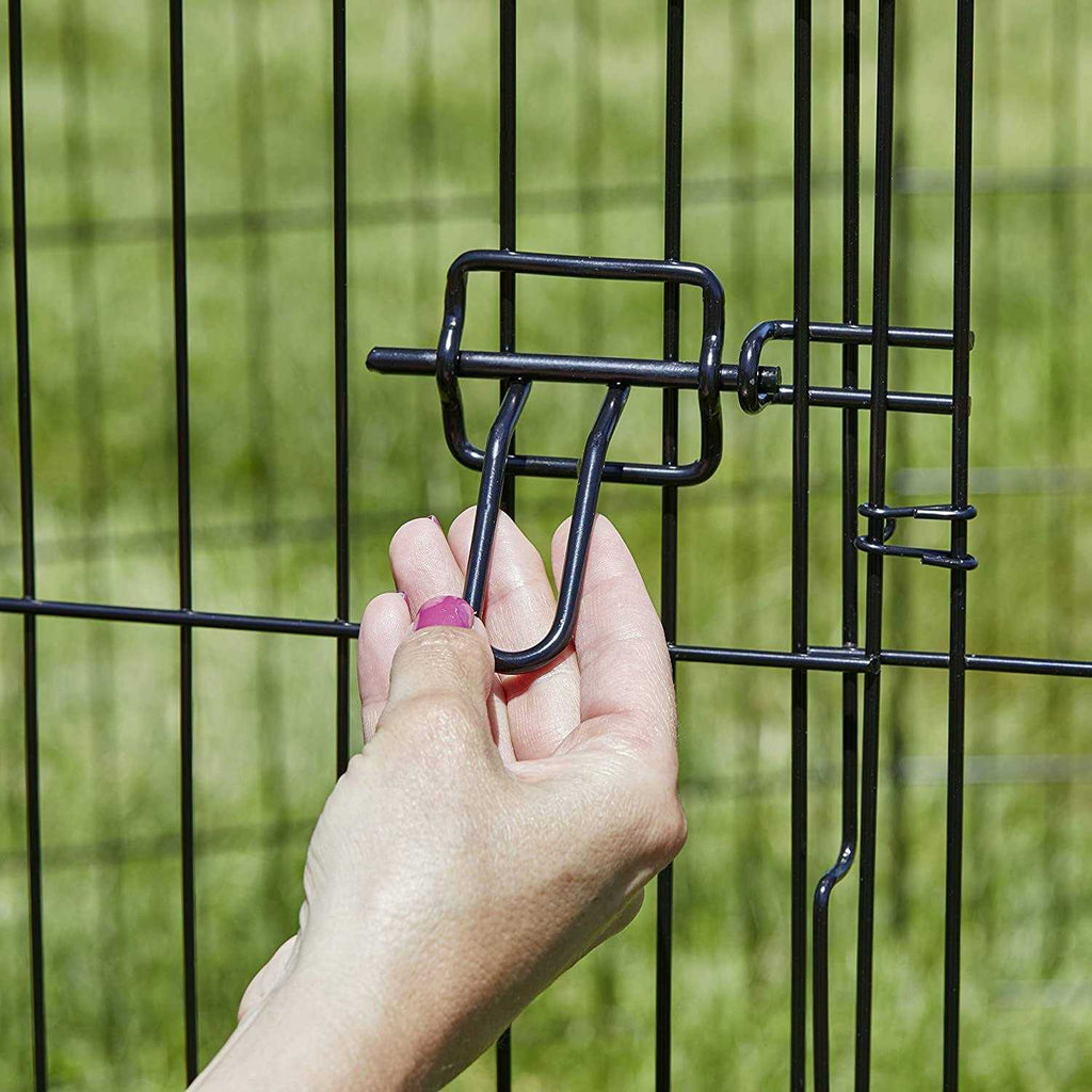 Black Exercise Pen with Door W7462