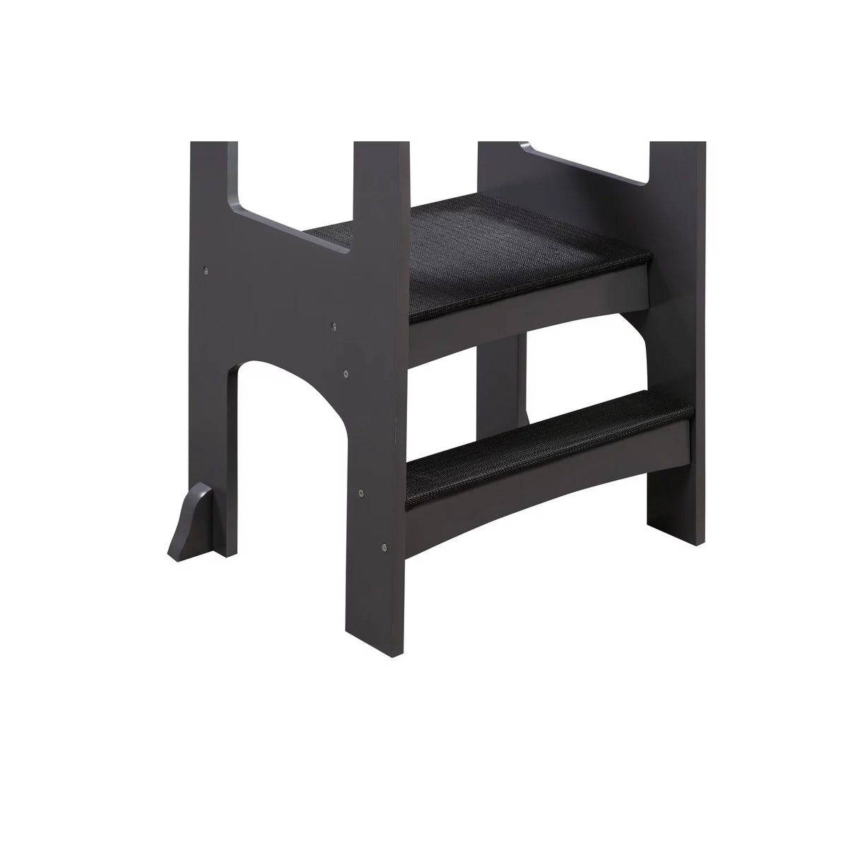 Gray Kids Wooden Step Stool with Non-Slip Mat G9625