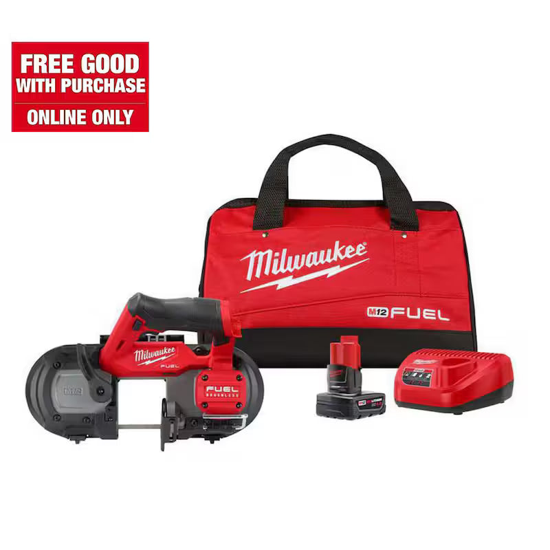 12V Cordless Compact Band Saw Kit with 4.0 Ah Battery M1258