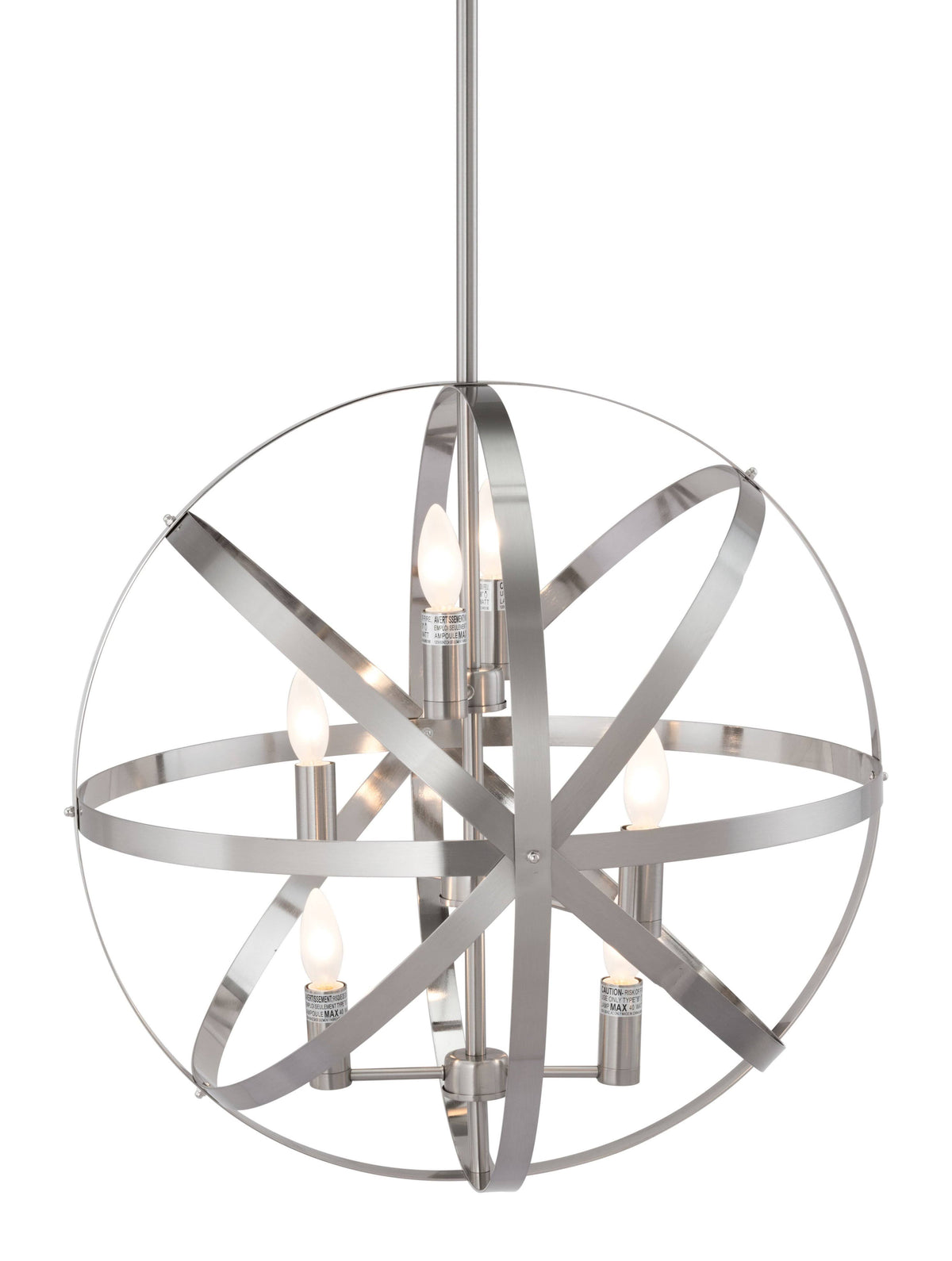 Satin Nickel Ceiling Lamp M9393