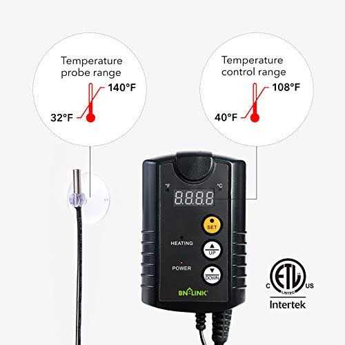 Reptile Heating Pad 8 X Digital Thermostat Under Tank Heater Combo Set I377