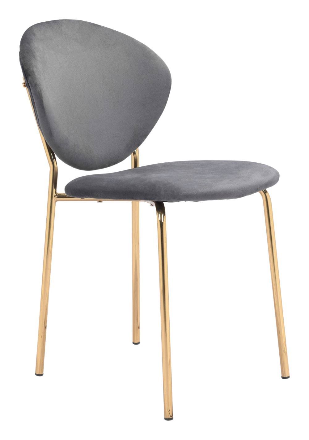Black Leaf Print Dining Chair (Set of 2) H7914