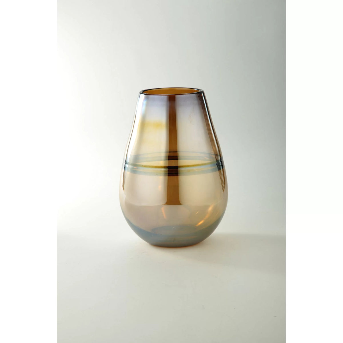 11" Rustic Brown Glass Flower Vase M224888