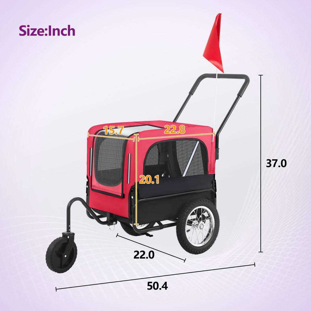 Dog Stroller Pet Carrier Cart X991