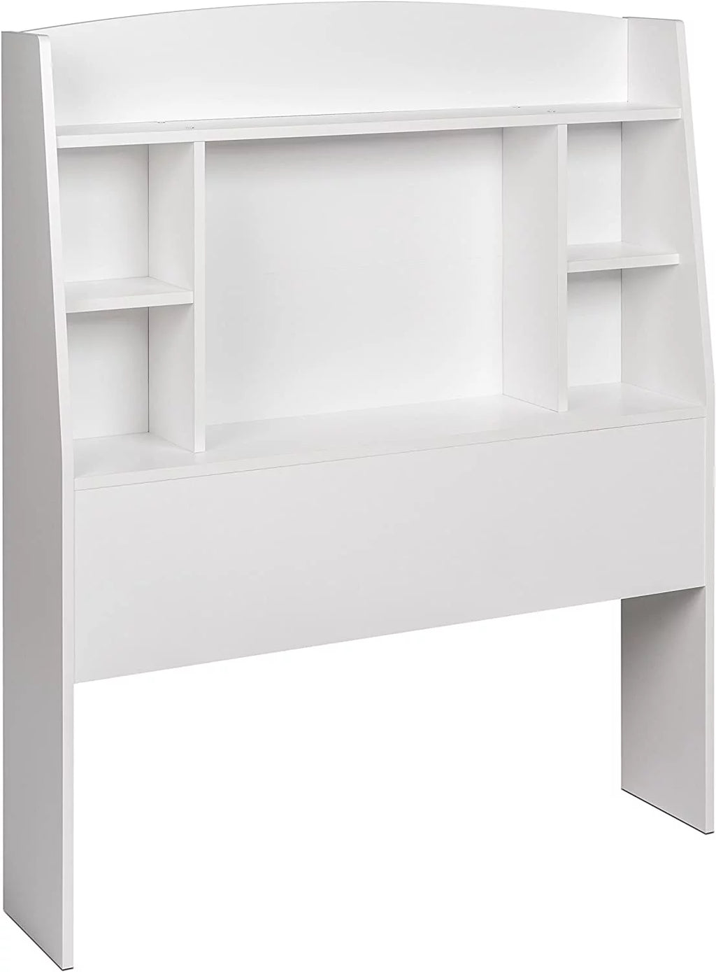 White Twin Headboard with 4 Compartments H4624
