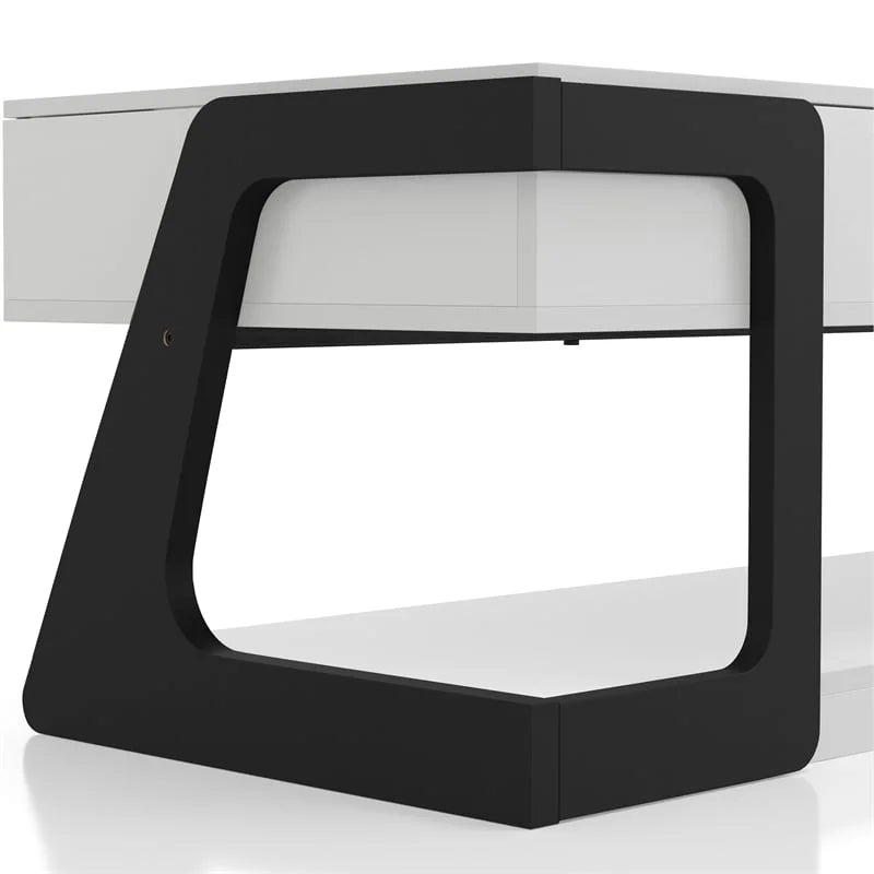 White Wood Lift-Top Storage Coffee Table V769958