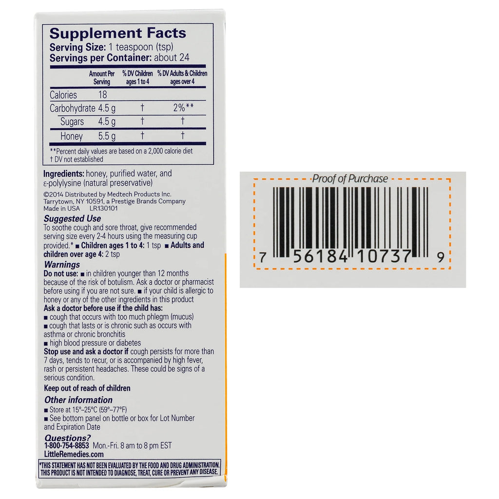 Honey Cough Syrup 4 oz (Pack of 6) G297868