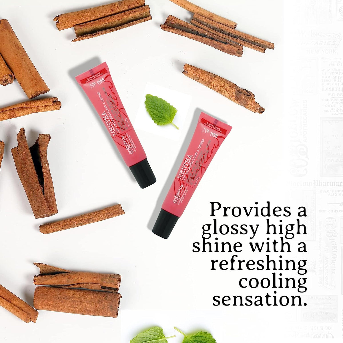 Cinnamint Mentha Lip Shine Lip Balm Trio, 3 Pack, 0.5 oz each Y17053