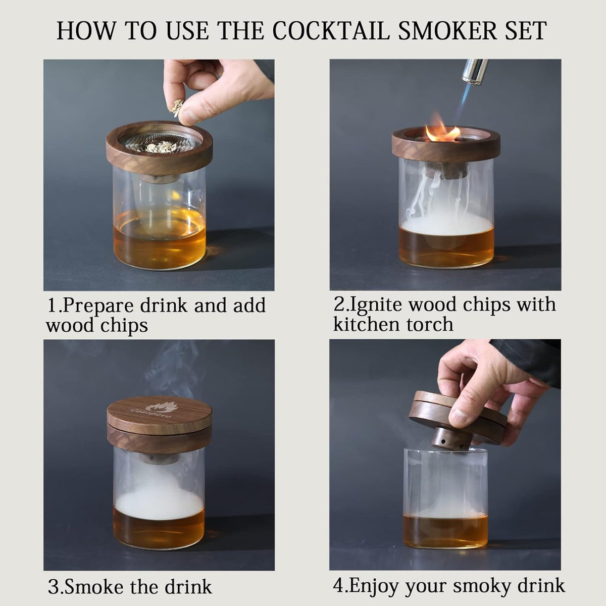 Cocktail Smoker Kit with Wood Chips X83641