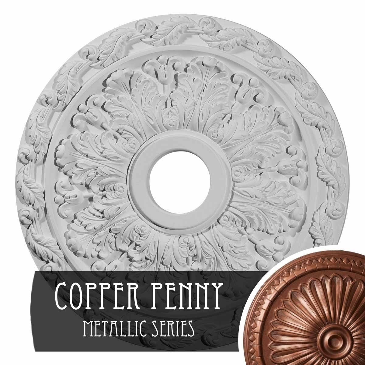 Copper Penny Ceiling Medallion P7353