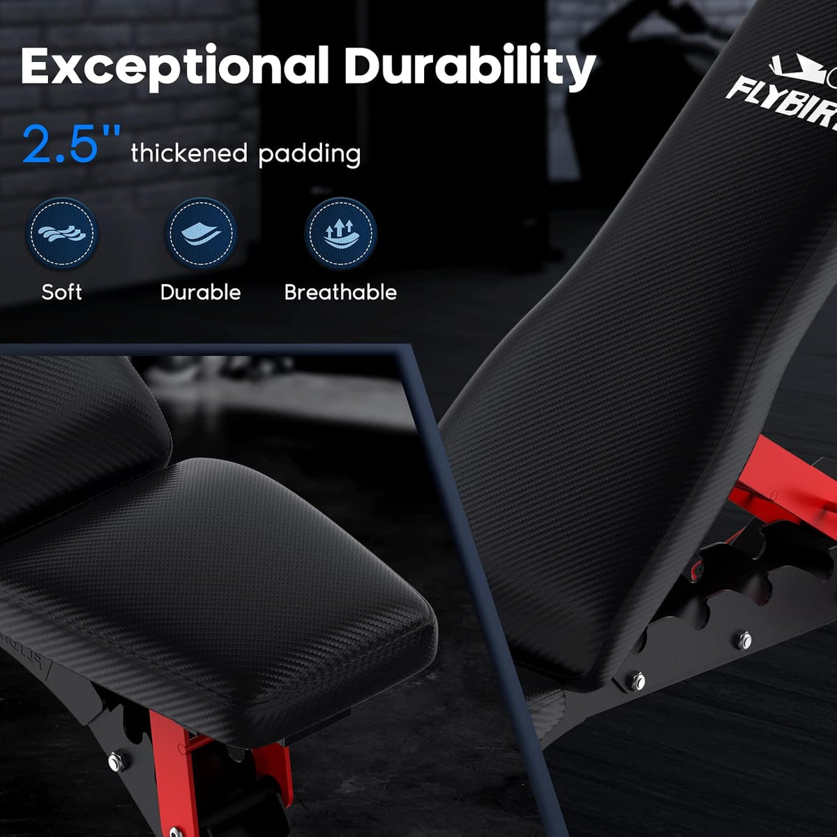 1100LBS Adjustable Weight Bench M55244