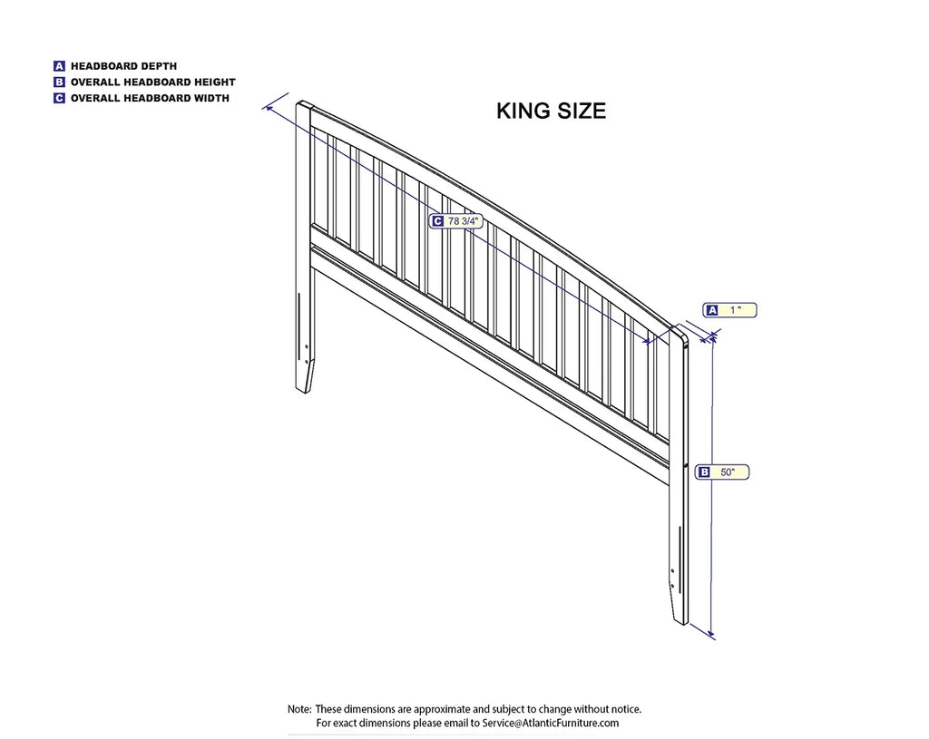 King Walnut Headboard E590193