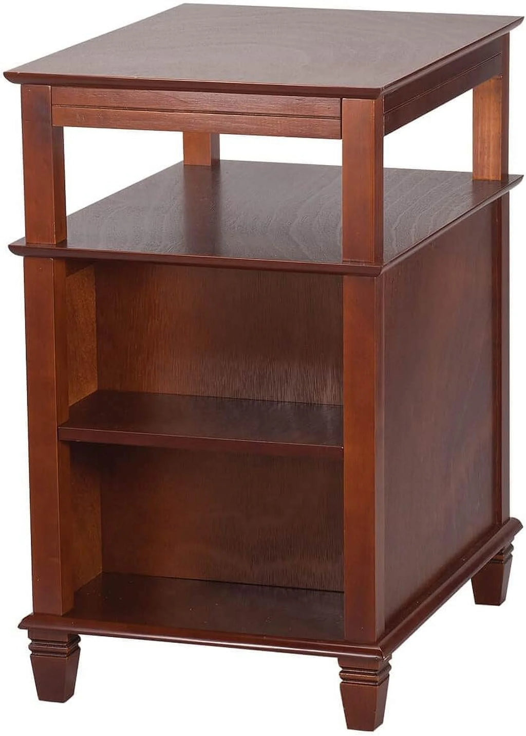 Mahogany Recliner Table with Slide-Out Shelf K440533