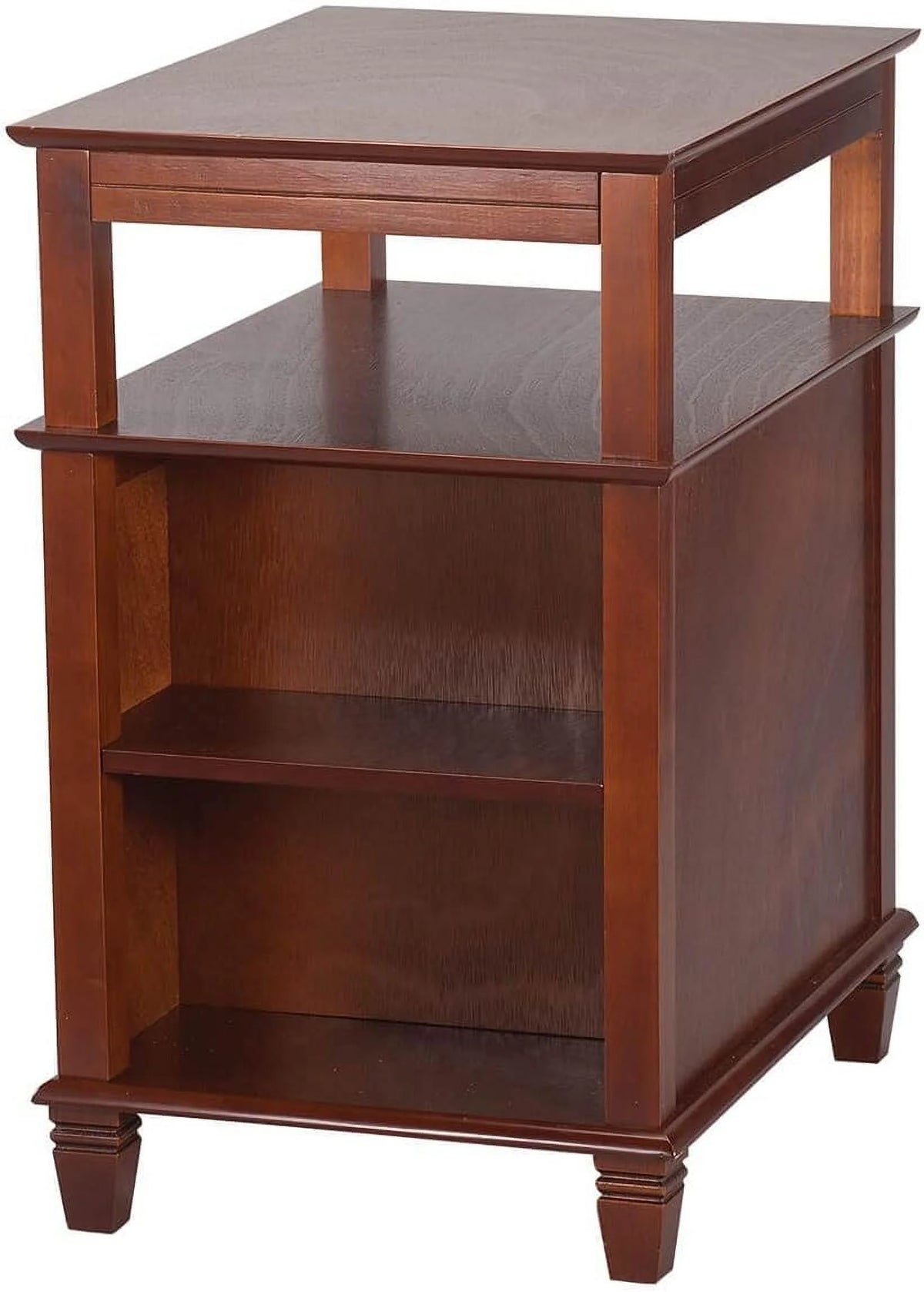 Mahogany Recliner Table with Slide-Out Shelf K440533