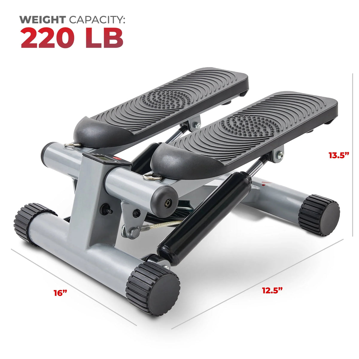 Mini Stepper Step Machine with Resistance Bands and LCD Monitor M813