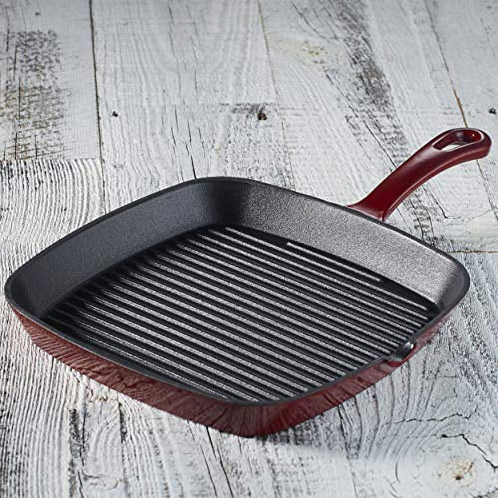 Enameled Cast Iron Square Grill Pan D18496