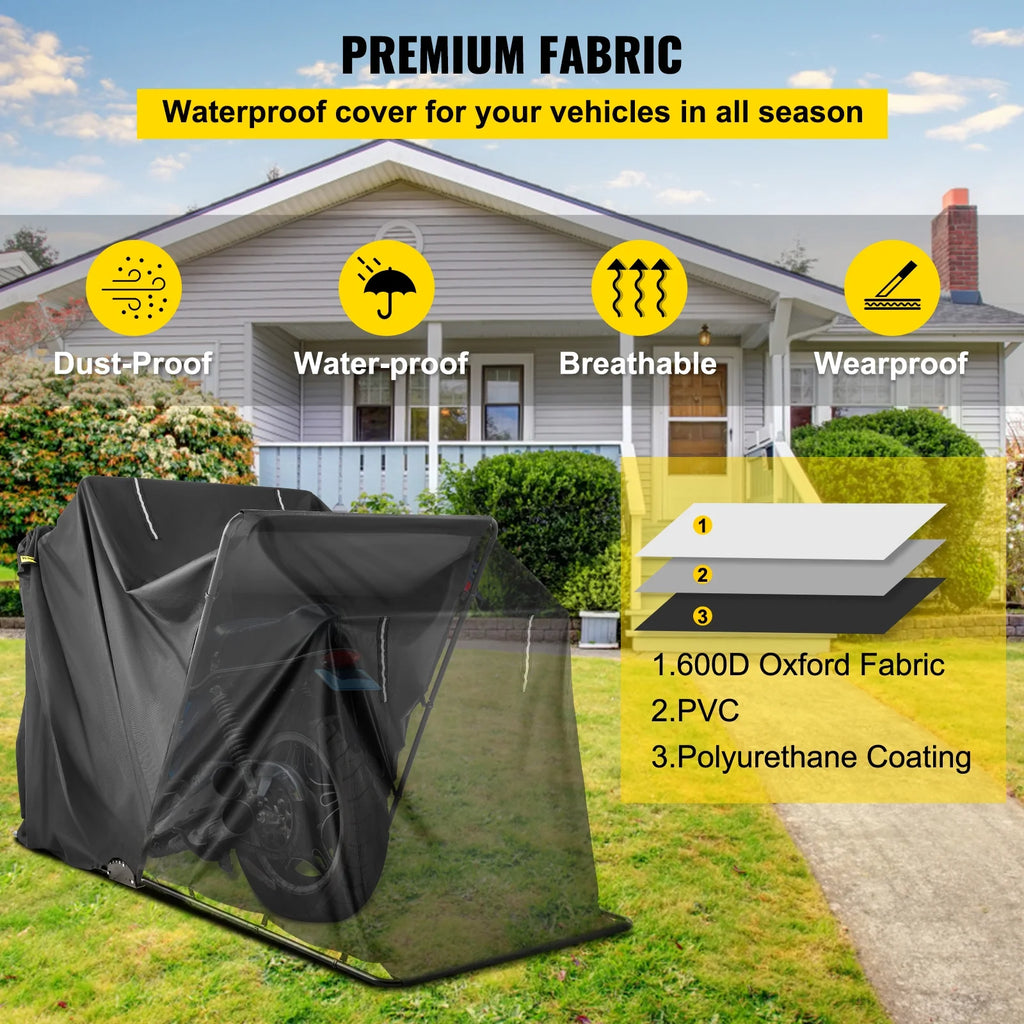 Portable Waterproof Motorcycle Storage Shed E603519