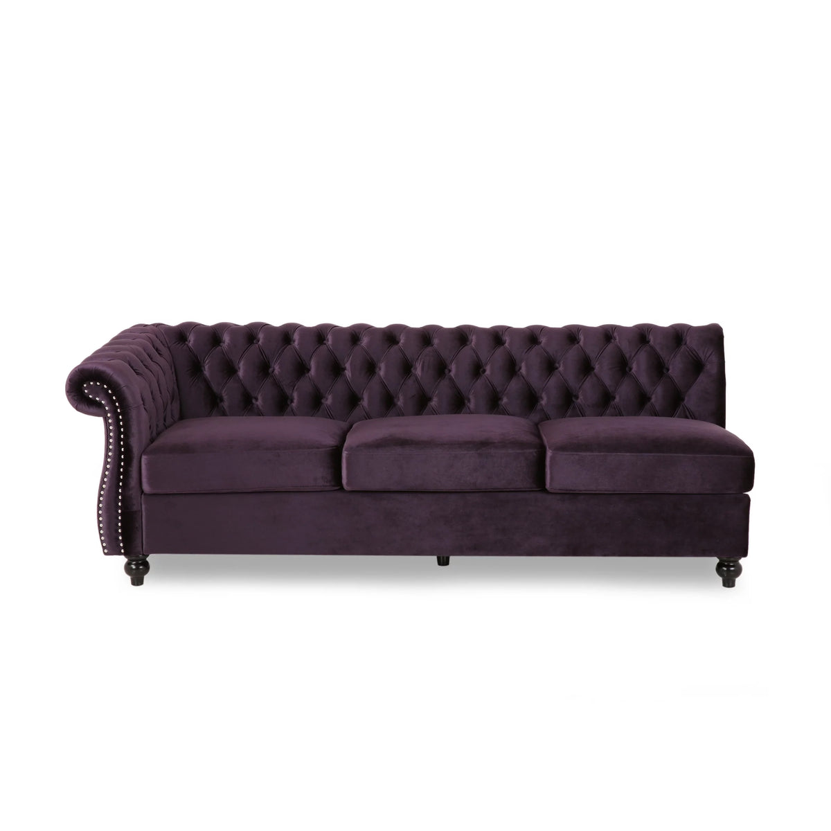 7 Seater Velvet Tufted Sectional H227