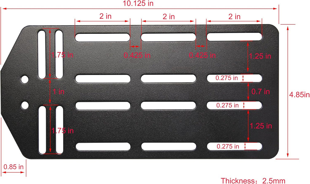 Queen - King Bed Frame Headboard Bracket Modification Plate, Set of 2 J421