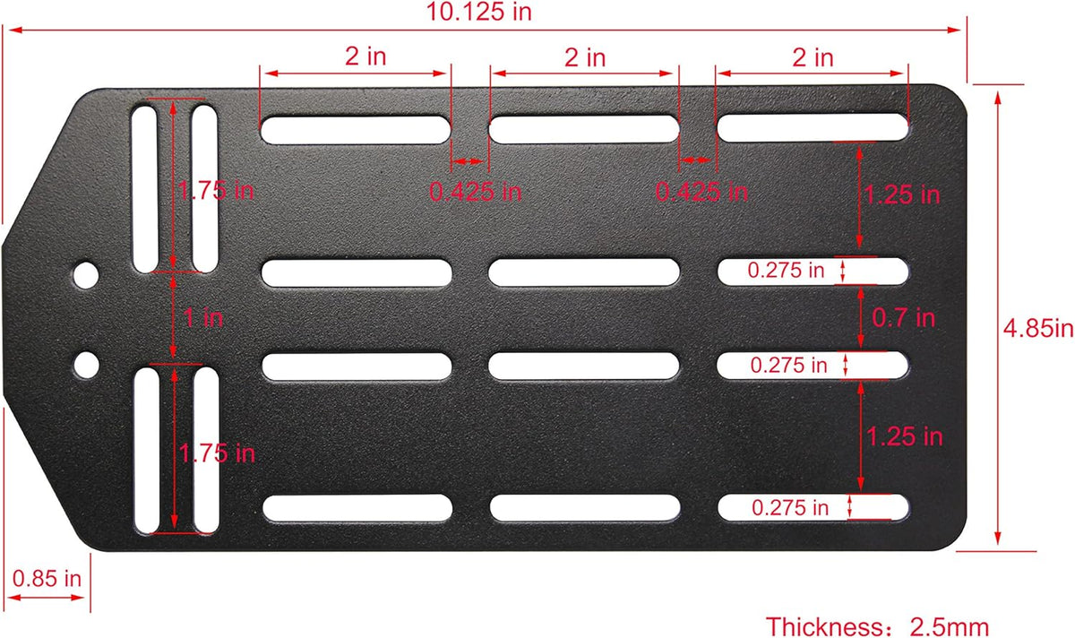 Queen - King Bed Frame Headboard Bracket Modification Plate, Set of 2 J421