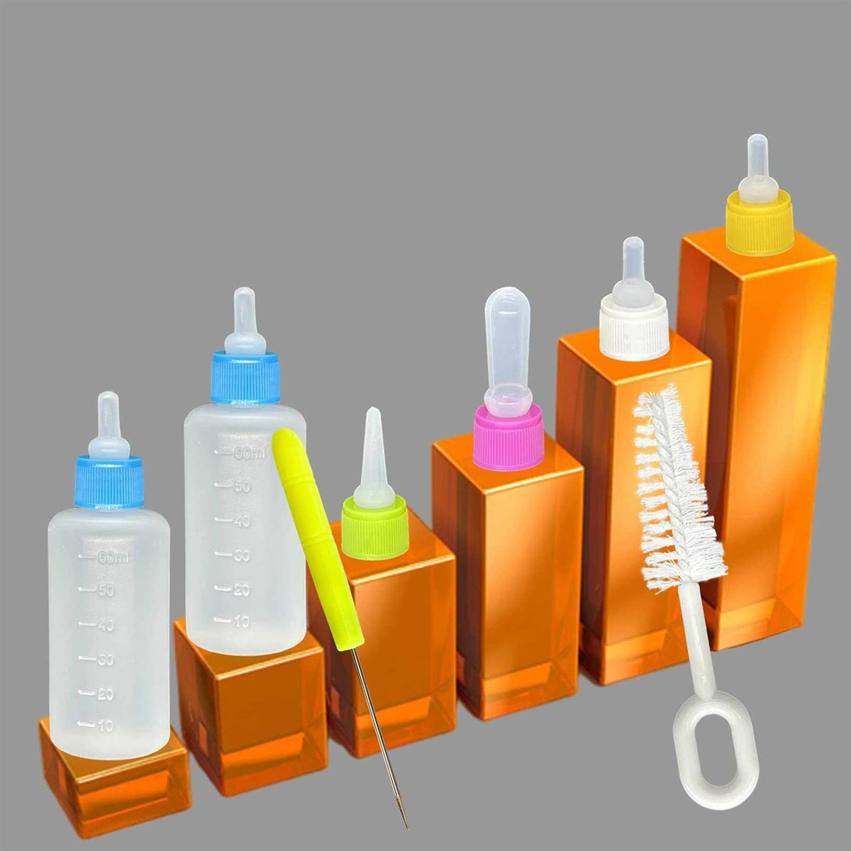 Pet Bottle Kit Squeeze Liquid Bottle Replaceable Silicone Teat D96752