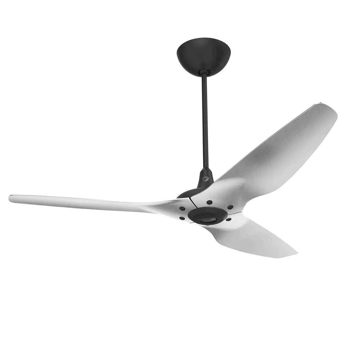 60 Ceiling Fan with Brushed Aluminum Blades and Black Finish V284
