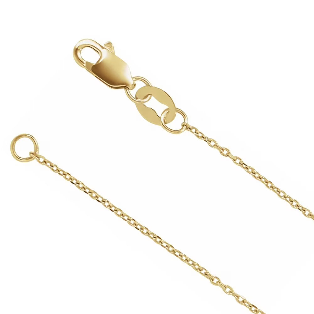 18K Yellow Gold Diamond-Cut Cable Chain Necklace, 20 Inch X91703