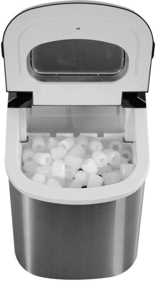 27 lb. Portable Countertop Ice Maker in Stainless Steel C8880