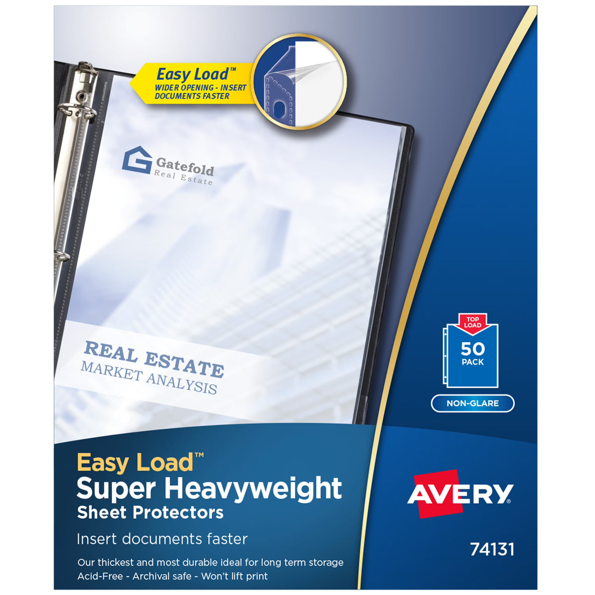 Poly Sheet Protectors, Letter, Nonglare, 50/box G3908