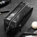 Black Leather Wash Bag K624444
