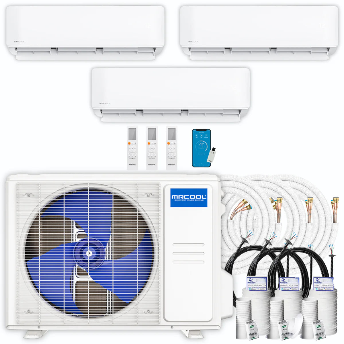 36,000 BTU 3 Zone Ductless Air Conditioner and Heat Pump D8684
