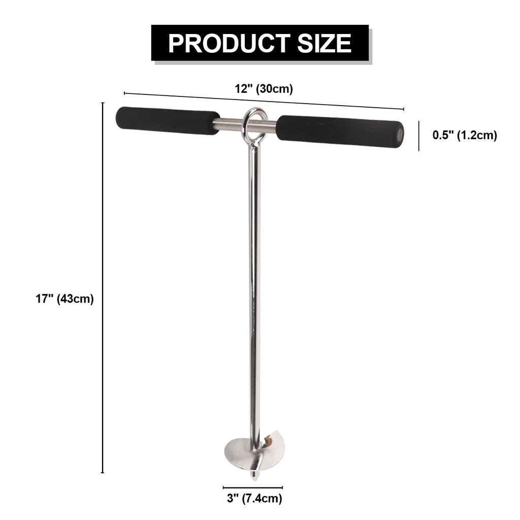 Stainless Steel Sand Anchor with Removable Handle X624697