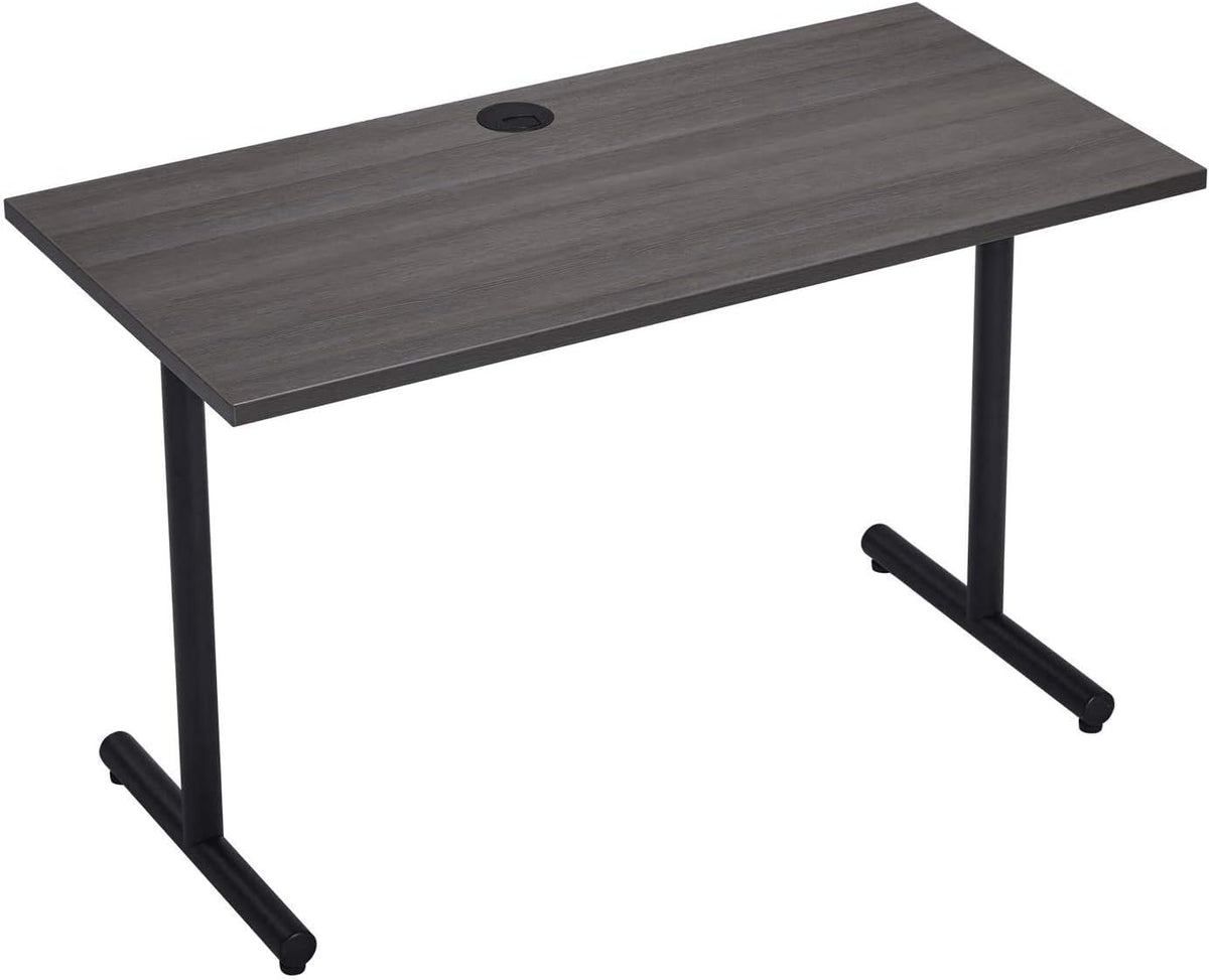 Coffee 47 Inch Computer Desk with Cable Hole M954639
