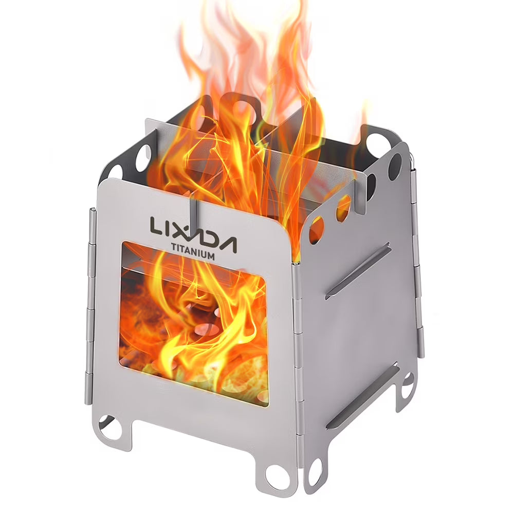 Portable Titanium Wood Burning Camping Stove D264