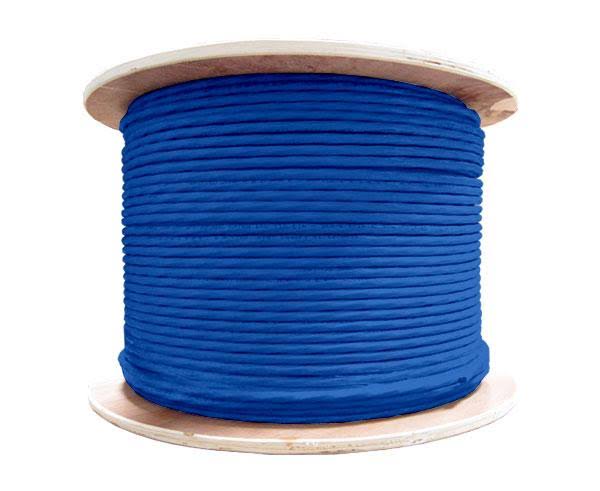Cat6a Shielded Plenum CMP 23 AWG 1000ft Green Bulk Ethernet Cable F22658