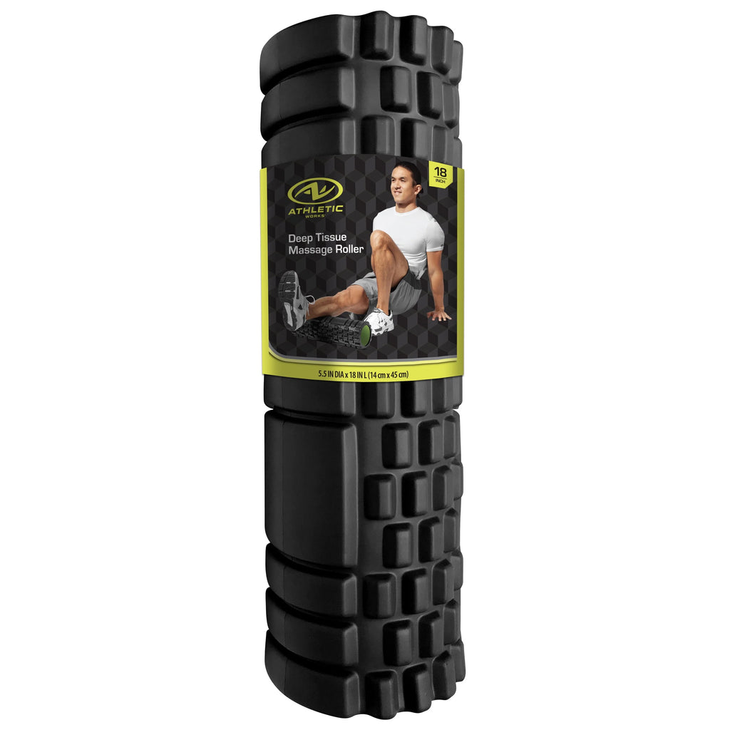 18 in. x 5.5 in. Black Hollow Core Foam Roller E141998