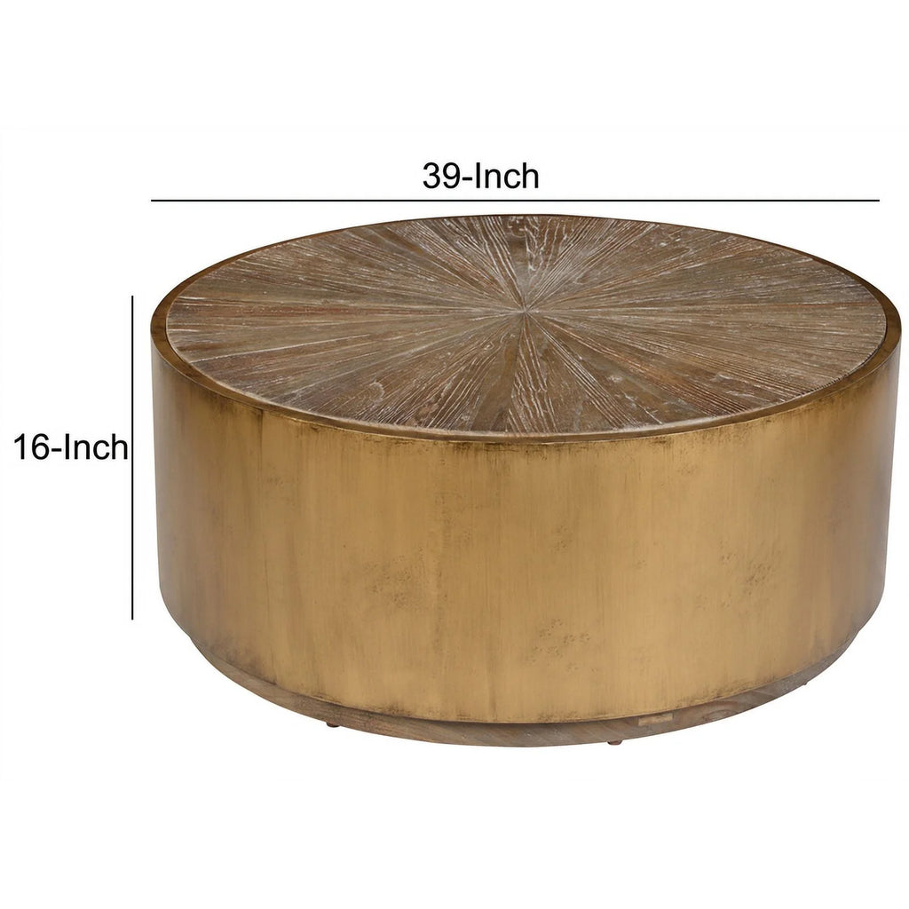 Wood and Metal Coffee Table Z950