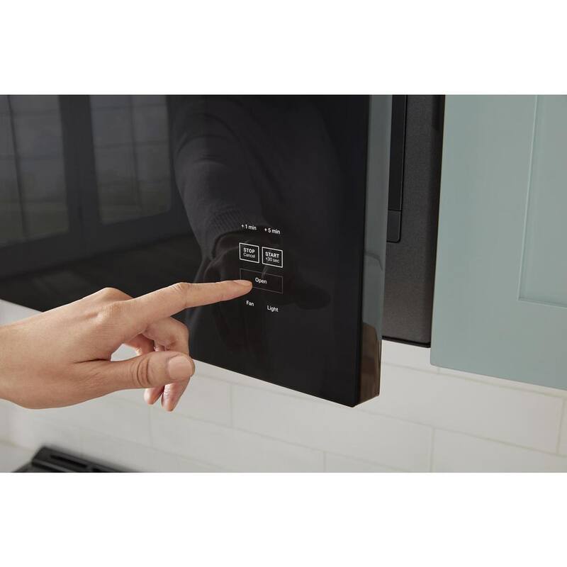 30 in. 1.1 cu. ft. Black Over-the-Range Microwave with Turntable E943