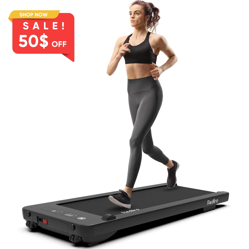 Under Desk Treadmill 2.25HP 300LBS Anti-Slip Compact J876