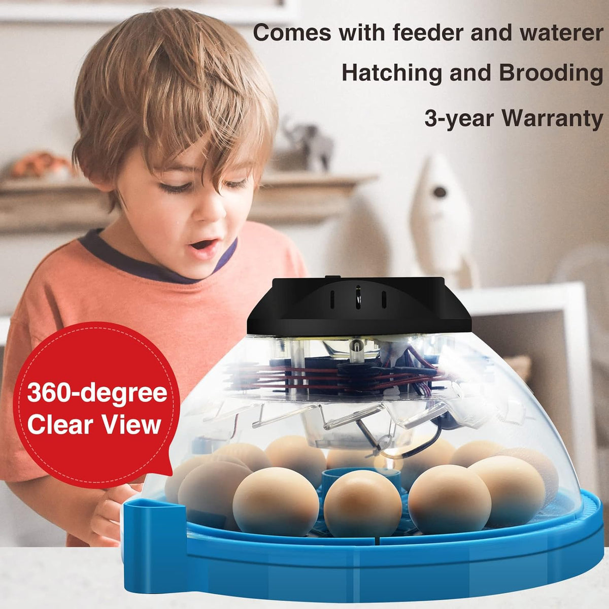 2 Pc Automatic Egg Incubator with Humidity Display J5898