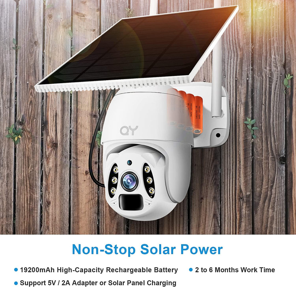 3 MP Wireless Pan & Tilt Security Camera with Motion Detection, 2-Way Audio, Color Night Vision, IP67 Waterproof K4927