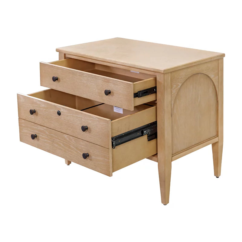 Light Brown Wood File Drawer F191