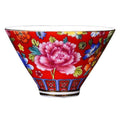 2.5 oz Handmade Enamel Painted Porcelain Wine & Tea Cup O539