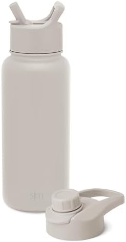 32oz Insulated Stainless Steel Water Bottle with Straw and Chug Lid A14940